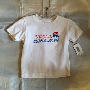 Toddler “Little Republican” white T-shirt size 18m